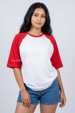 Raglan Plain T-Shirt(3 for RS 3000)