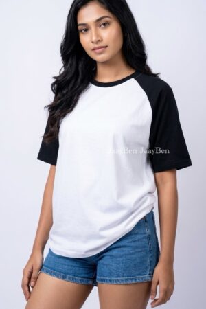 Raglan Plain T-Shirt(3 for RS 3000)