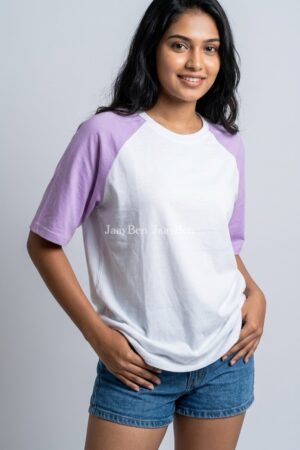 Raglan Plain T-Shirt(3 for RS 3000)
