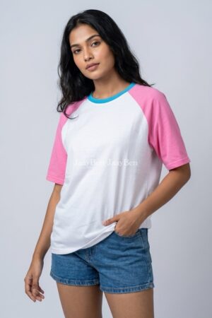 Raglan Plain T-Shirt(3 for RS 3000)
